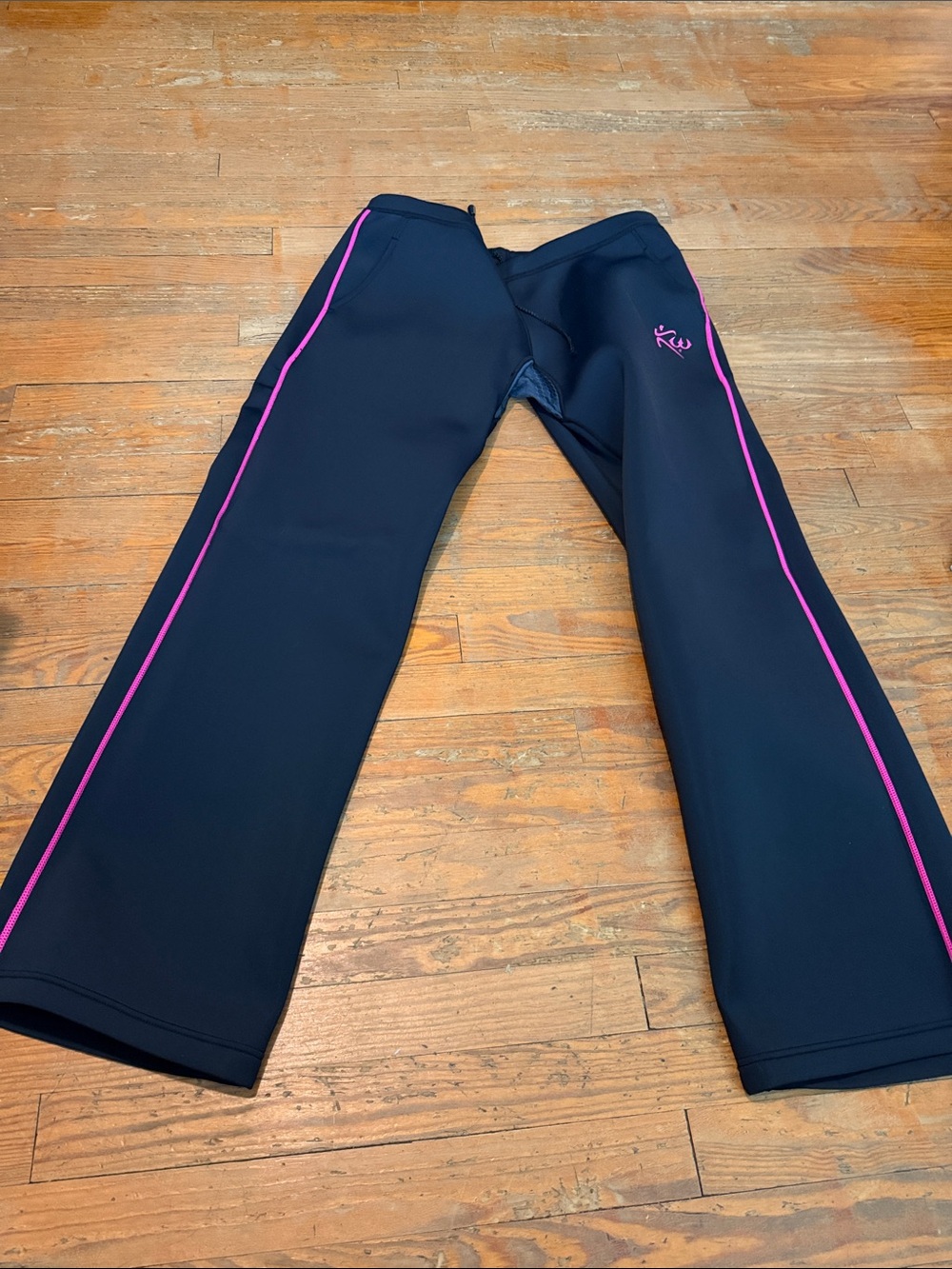 Women's Black Neoprene Sauna Pants